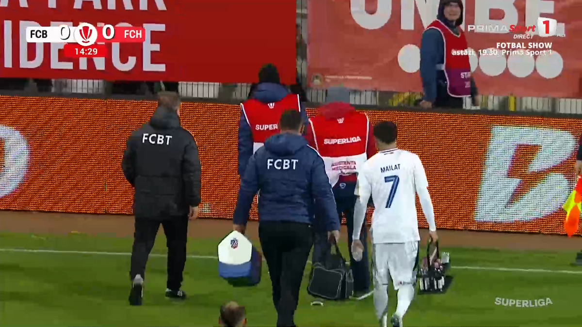 Narcis Ilaș s-a accidentat în FC Botoșani - Hermannstadt