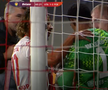 Marcio Rosa, lovit în UTA - FC Botoșani / FOTO: Captură TV @Prima Sport 1
