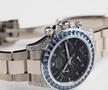 Rolex Cosmograph Daytona „Blue Sapphire”, cu cadran din obsidian și lunetă încrustată cu 36 de safire albastre/ Foto: wristaficionado.com