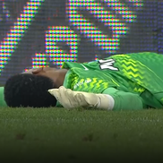 Marcio Rosa, lovit în UTA - FC Botoșani / FOTO: Captură TV @Prima Sport 1