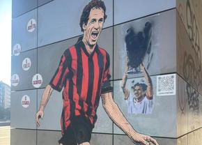 Suporterii lui Inter au vandalizat pictura murală a lui Baresi înaintea derby-ului cu Milan