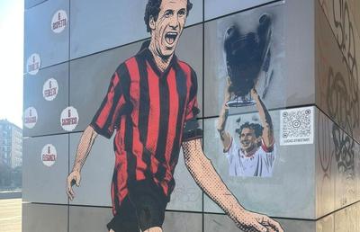 Suporterii lui Inter au vandalizat pictura murală a lui Baresi înaintea derby-ului cu Milan