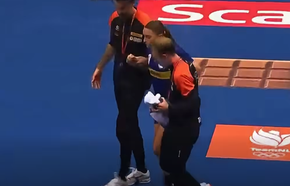 Larissa Nusser s-a accidentat în Olanda - Norvegia