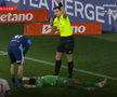 Marcio Rosa, lovit în UTA - FC Botoșani / FOTO: Captură TV @Prima Sport 1