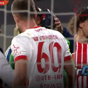 Marcio Rosa, lovit în UTA - FC Botoșani / FOTO: Captură TV @Prima Sport 1