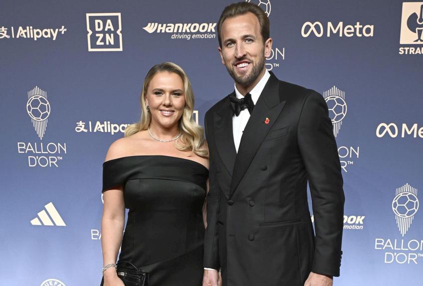 Harry Kane, alături de soția sa, Katie la gala Balonului de Aur / Foto: Getty Images