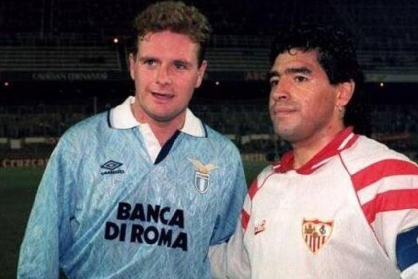 Gascoigne și Maradona. Sursă foto: argentina.as.com