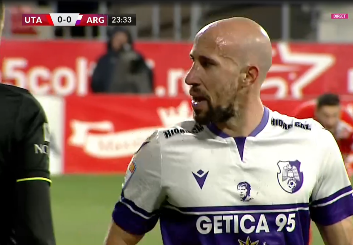 Latovlevici, lovit cu cotul în UTA - FC Argeș