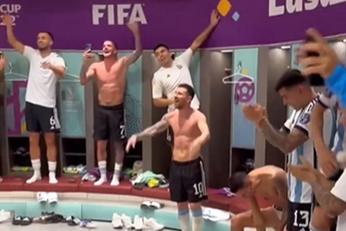 Cum a sărbătorit Lionel Messi în vestiar victoria cu Mexic: a dansat și a cântat la bustul gol, într-o atmosferă sud-americană