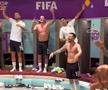 Leo Messi, sărbătorind în vestiar victoria Argentinei cu Mexic