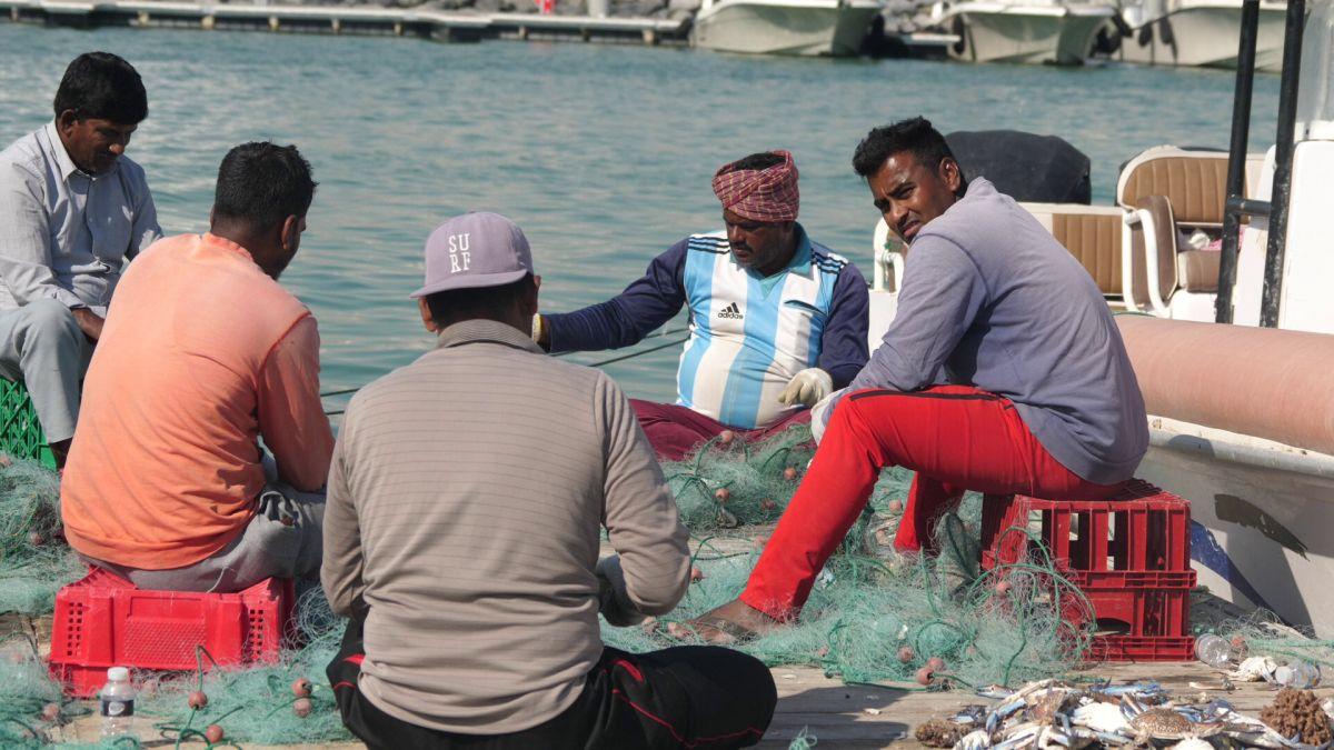 La pescuit de crabi în Doha