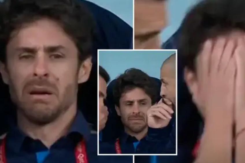Pablo Aimar, după golul lui Leo Messi / Sursă foto: Twitter/@cabjedits