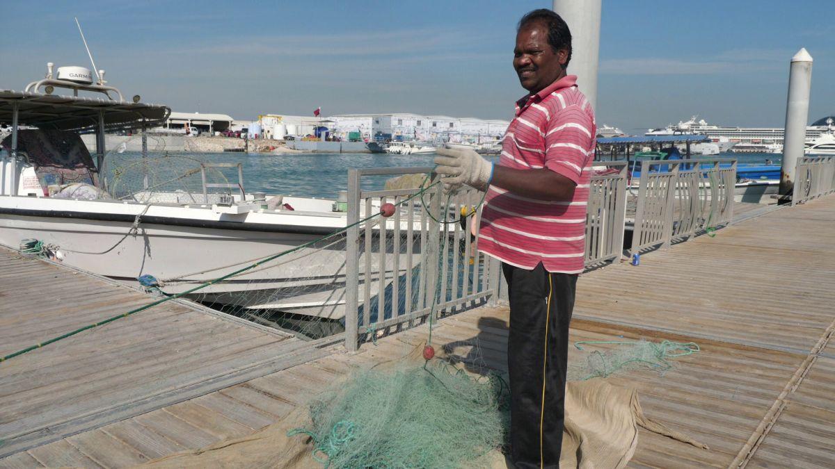La pescuit de crabi în Doha