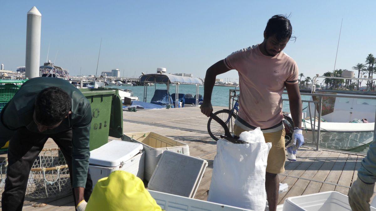 La pescuit de crabi în Doha