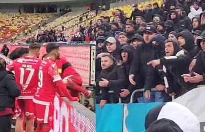 Scandal după derby! Ultrașii lui Dinamo n-au mai suportat și și-au vărsat furia pe jucători » Scenele surprinse de reporterii GSP