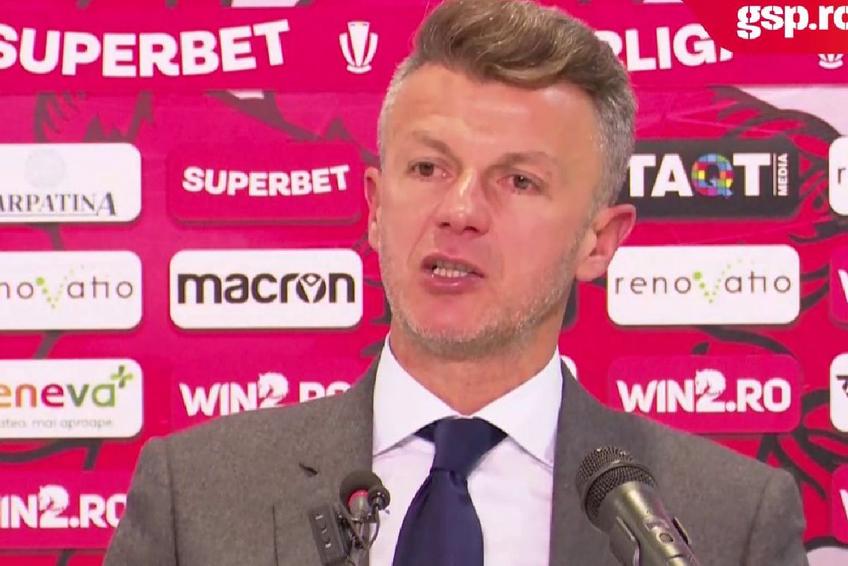 Ovidiu Burcă a ținut un discurs tăios după eșecul cu FCSB