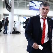 Olympiakos s-a deplasat la București pentru meciul cu FCSB din Europa League. Foto: Sportal.gr