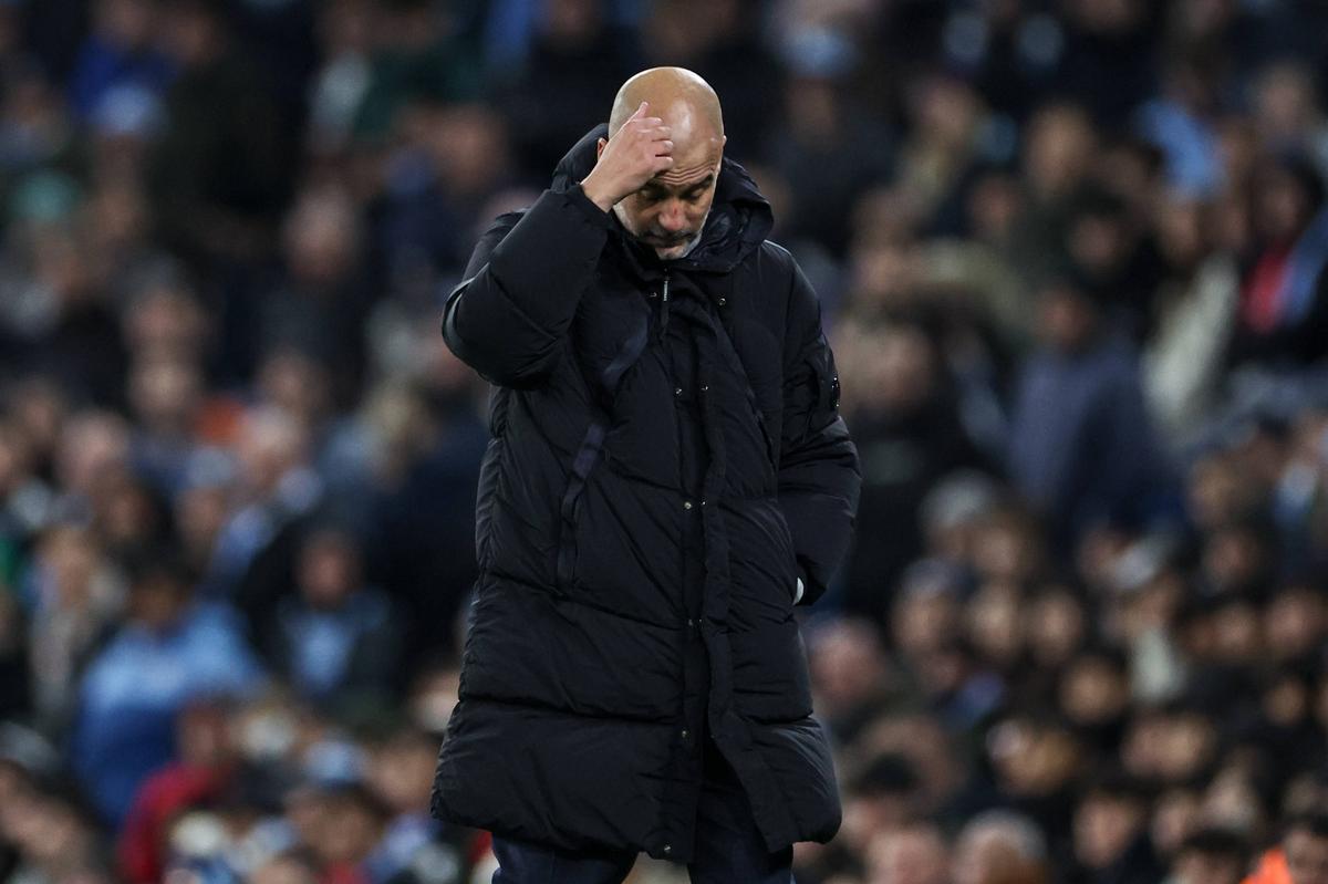 Pep Guardiola s-a însângerat la meciul din Liga Campionilor