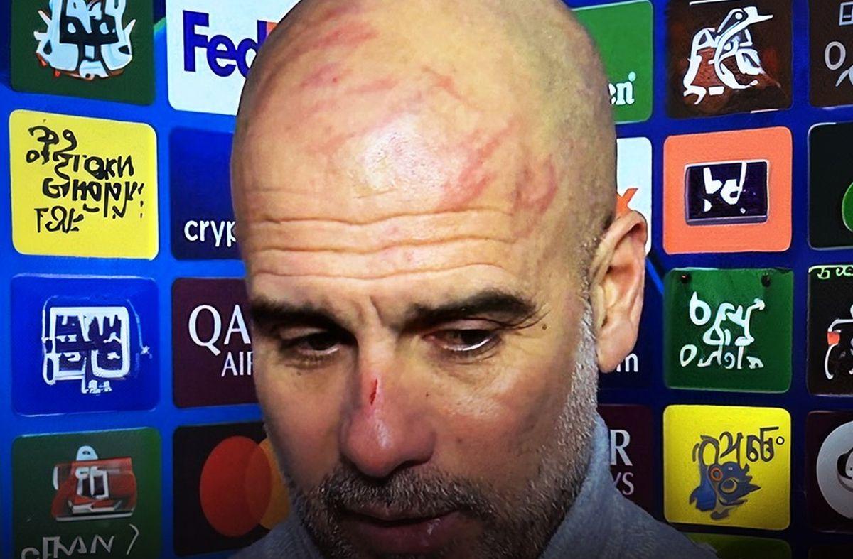 „Vreau să mă rănesc singur” » Pep Guardiola a revenit cu o declarație, la 24 de ore după ce a apărut zgâriat pe cap și pe nas: „Am fost cu garda jos”