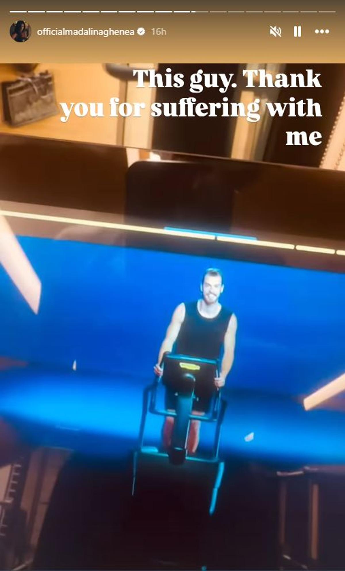 Mădălina Ghenea a arătat cum se menține în formă: „Am urmărit un băiat timp de 20 de minute făcând aceleași mișcări. A suferit alături de mine”