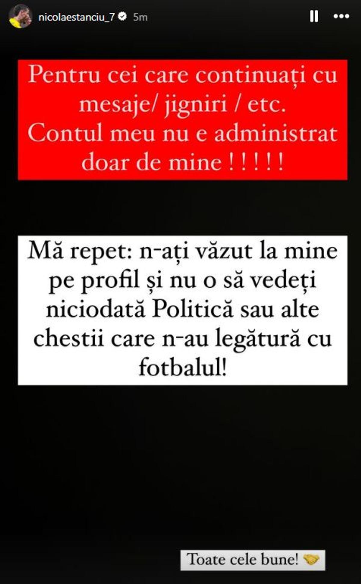 Nicolae Stanciu a anunțat cu cine votează, apoi a șters și a dat-o la întors