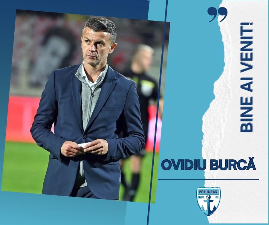 Sursă foto: Facebook FC Voluntari Ovidiu Burcă, prezentat oficial la FC Voluntari: „Obiectivele noastre rămân clar definite”