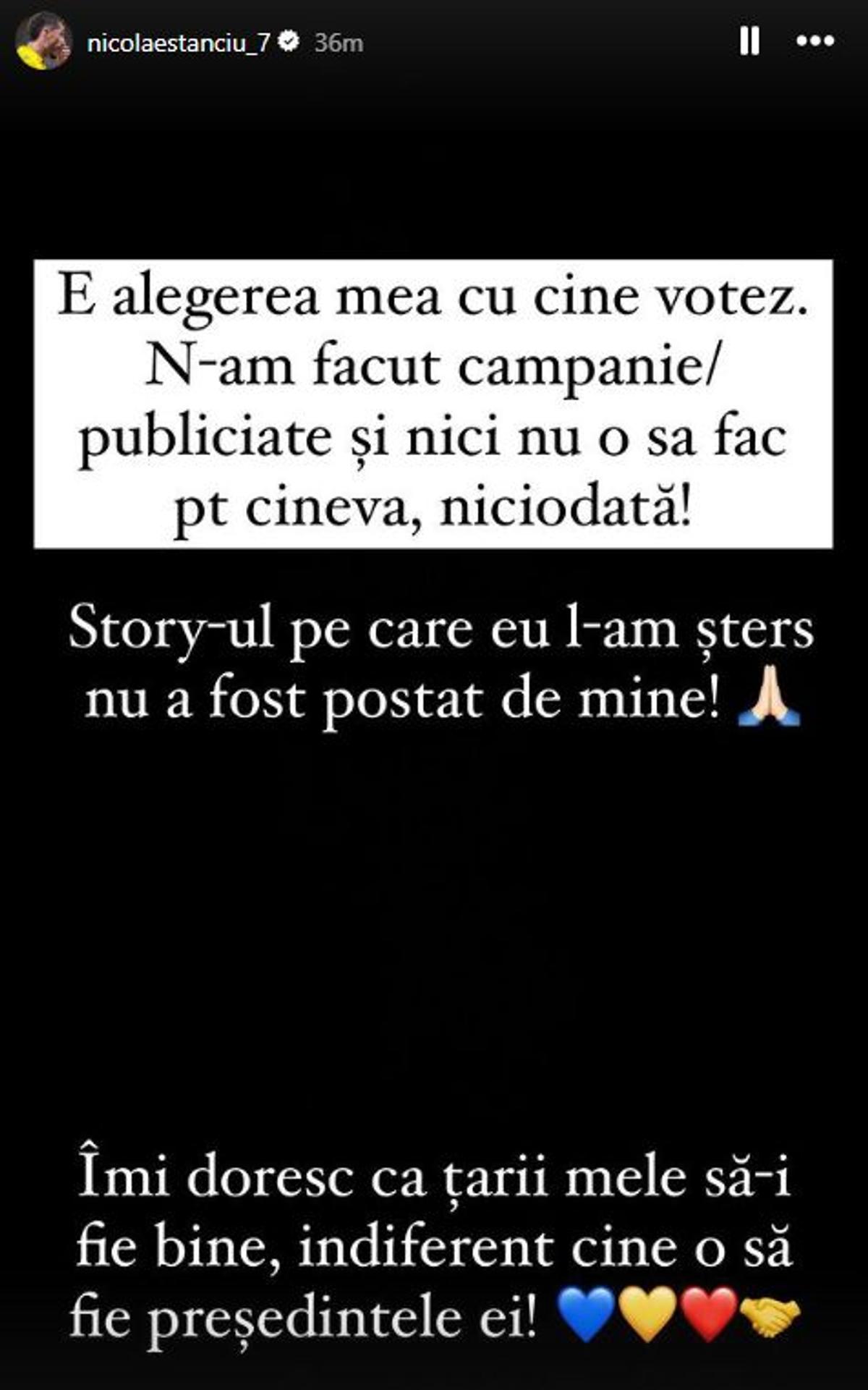 Nicolae Stanciu a anunțat cu cine votează, apoi a șters și a dat-o la întors