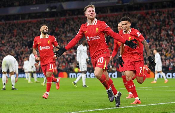 Liverpool - Real Madrid 2-0 » Au dat faliment la „Slot-Machine”. Realul a fost dominată total pe Anfield și TREMURĂ pentru calificare!