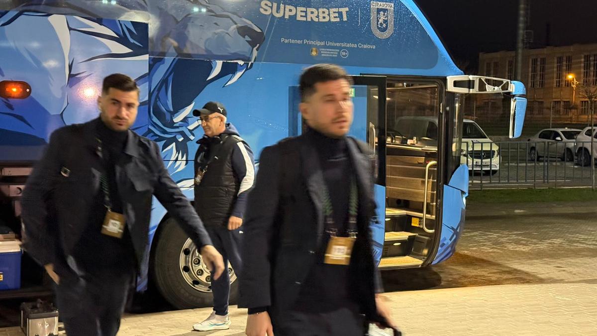 Universitatea Craiova - Mainz, imagini înaintea partidei din Conference League