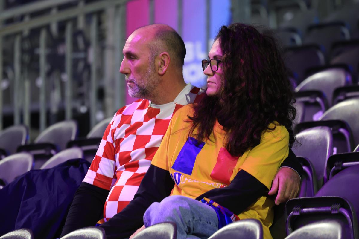 Imagini cu fanii dinaintea meciului România - Croația