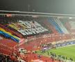 Scenografia sârbilor la Steaua Roșie - FCSB