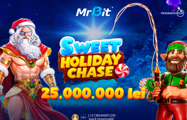 Sweet Holiday Chase: 25.000.000 RON în joc în turneul festiv de la MrBit