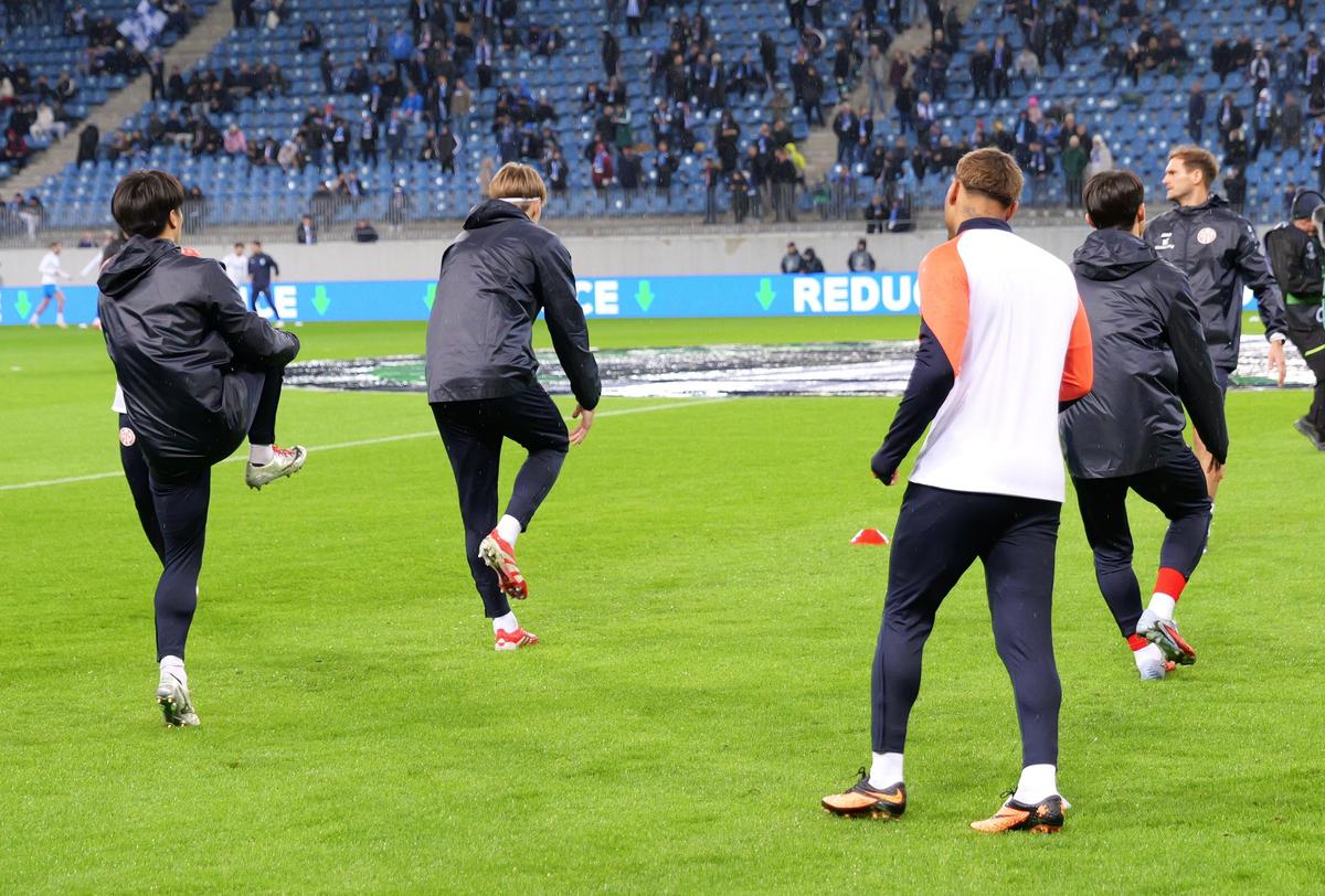 Universitatea Craiova - Mainz, imagini de la încălzire