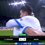 Bîrligea a „înscris” în Craiova - Mainz » Cum a fost posibil // FOTO: captură @Prima Sport
