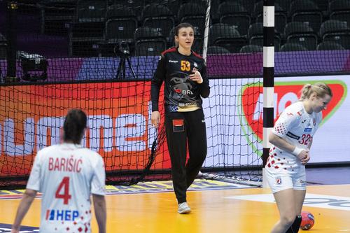 Yuliya Dumanska, în meciul România - Croaţia 33-24 FOTO: Ionuţ Iordache (GSP)
