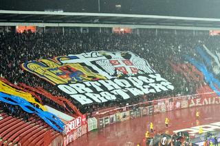 Scene rare în Europa League » Mesajul uriaș afișat de peluza „Delije” la adresa românilor + răspunsul celor de la FCSB