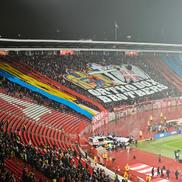 Scenografia sârbilor la Steaua Roșie - FCSB
