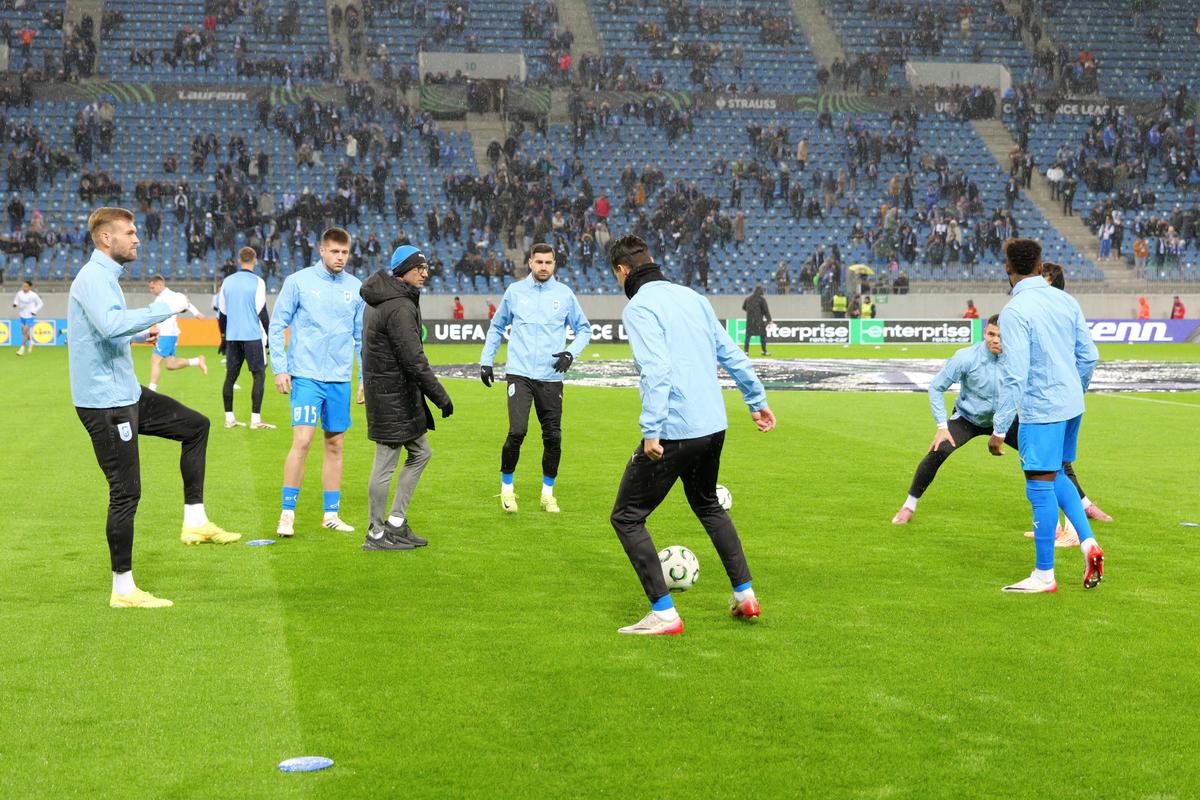 Universitatea Craiova - Mainz, imagini de la încălzire