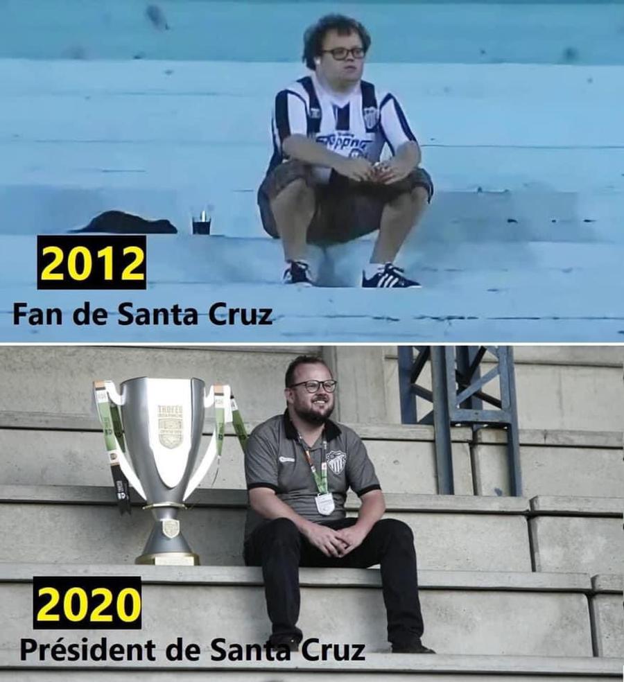 foto: Twitter @ thecasualultra Fantastic! Fanul singuratic din 2012 a câștigat acum primul trofeu în calitate de președinte al clubului!