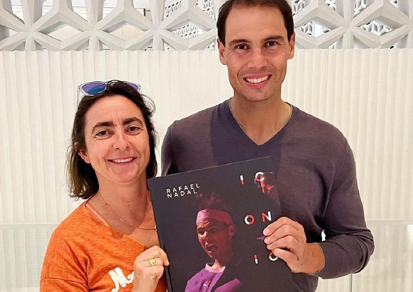 Corinne Dubreuil și Rafael Nadal, la finalul lui decembrie, în Kuwait / Sursă foto: Instagram