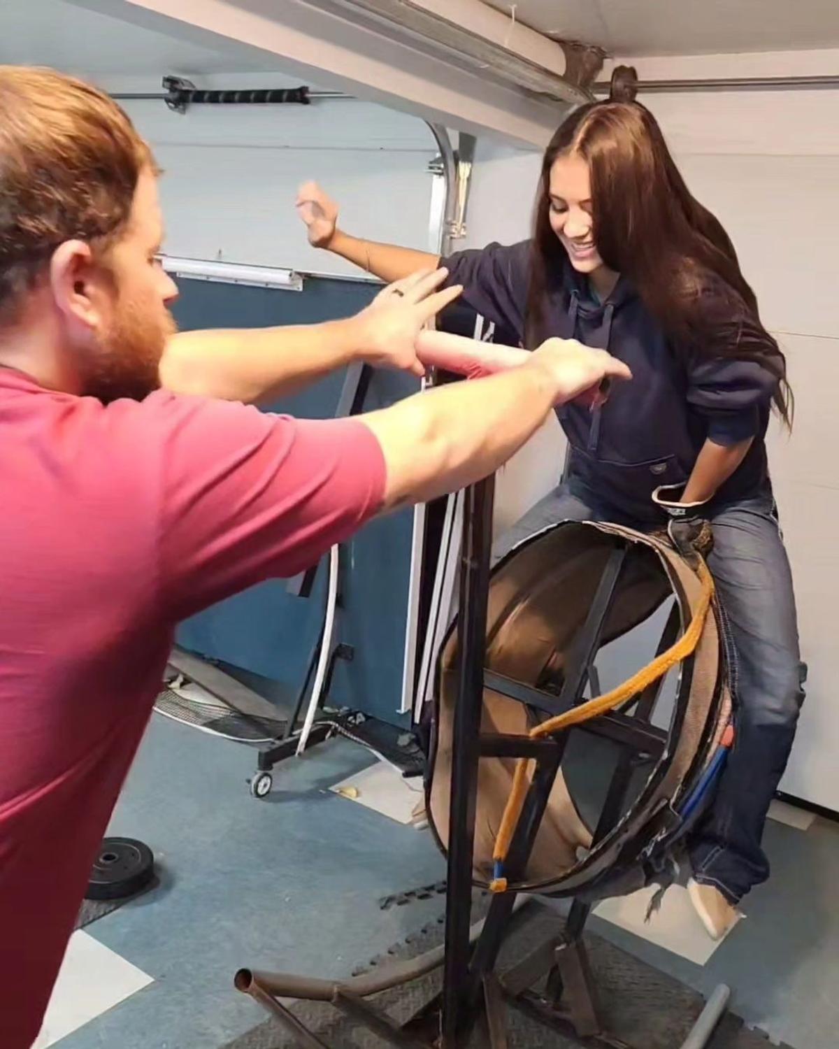 Najiah Knight vrea să devină prima femeie campioană mondială la rodeo cu tauri