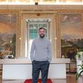 Răzvan Raț la intrarea în Villa Lomellini Rostan, sediul clubului Genoa. Foto: Andrei Furnigă (GSP)