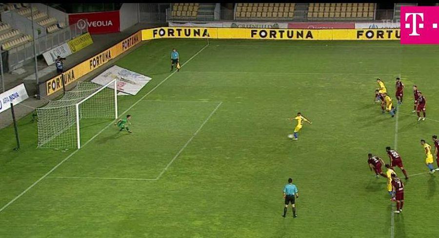 FOTO: Captură @TV Telekom Sport Pariul lui Eugen Neagoe, după CFR Cluj - Astra 1-1: „Îi prevăd un viitor foarte frumos!”