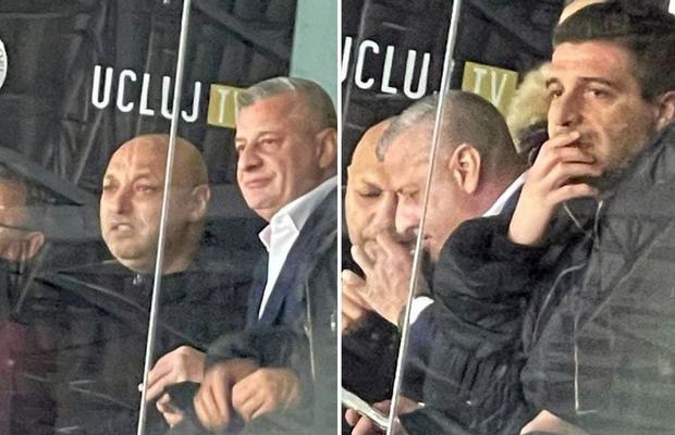 Nelu Varga, în tribune la U Cluj - Rapid lângă fostul șef al galeriei giuleștenilor
