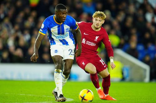Moises Caicedo (stânga), mijlocașul lui Brighton, vrea să se transfere la Arsenal.
Foto: Imago