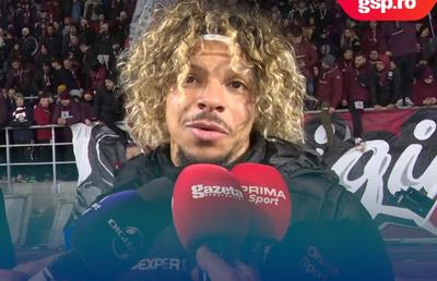 Jayson Papeau, bucuros alături de fanii rapidiști după victoria din derby: „Este o seară magică”