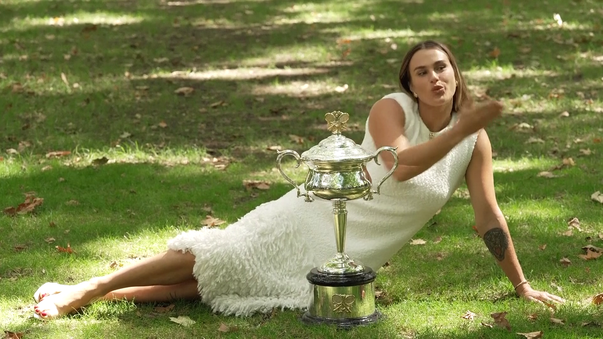 Aryna Sabalenka - ședință foto după Australian Open