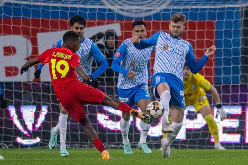 Atacantul Luis Phelipe (22 de ani) a fost înlocuit la pauza meciului CSU Craiova -  FCSB, la scorul de 1-0 pentru bucureșteni. foto: Raed Krishan