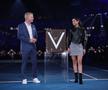 Actrița cubaneză Ana de Armas, 35 de ani, a prezentat alături de Jim Courier trofeul finalei masculine de la Australian Open 2024, foto: Guliver/gettyimages