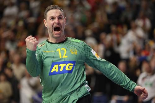Andreas Palicka, portarul Suediei și omul finalei mici cu Germania / FOTO: Getty Images